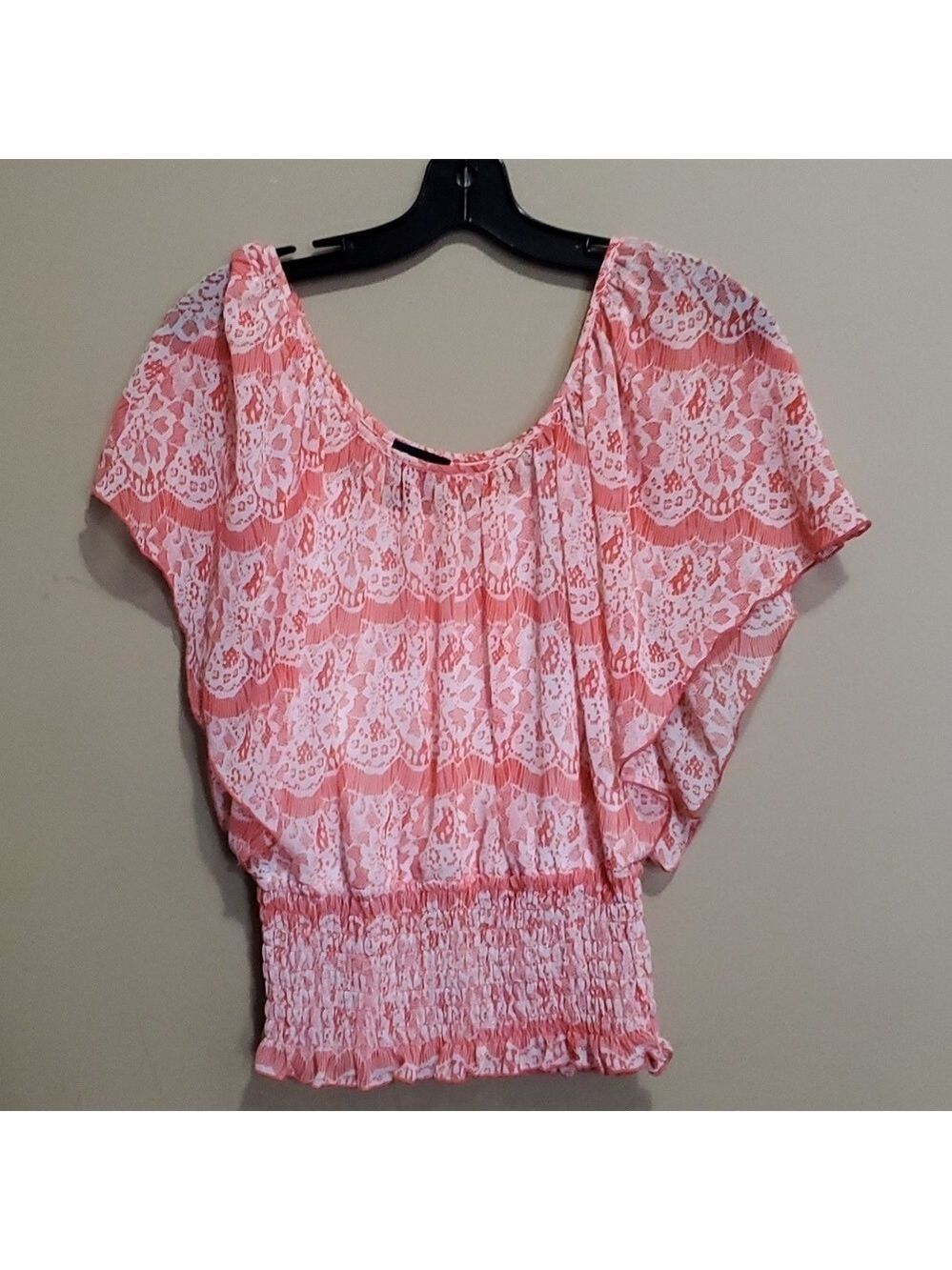 Seduction one piece cami with sheer top size small